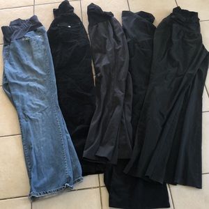 XL maternity pants with full panels